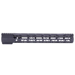 15" AIR-LOK Series M-LOK Compression Free Floating Handguard With Monolithic Top Rail (Gen 2) (Anodized Black)