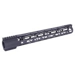 15" AIR-LOK Series M-LOK Compression Free Floating Handguard With Monolithic Top Rail (Gen 2) (Anodized Black)