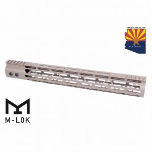 15" Mod Lite Skeletonized Series M-LOK Free Floating Handguard With Monolithic Top Rail (Flat Dark Earth)