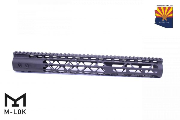 15" Air Lite Series M-LOK Free Floating Handguard With Monolithic Top Rail (Anodized Black)