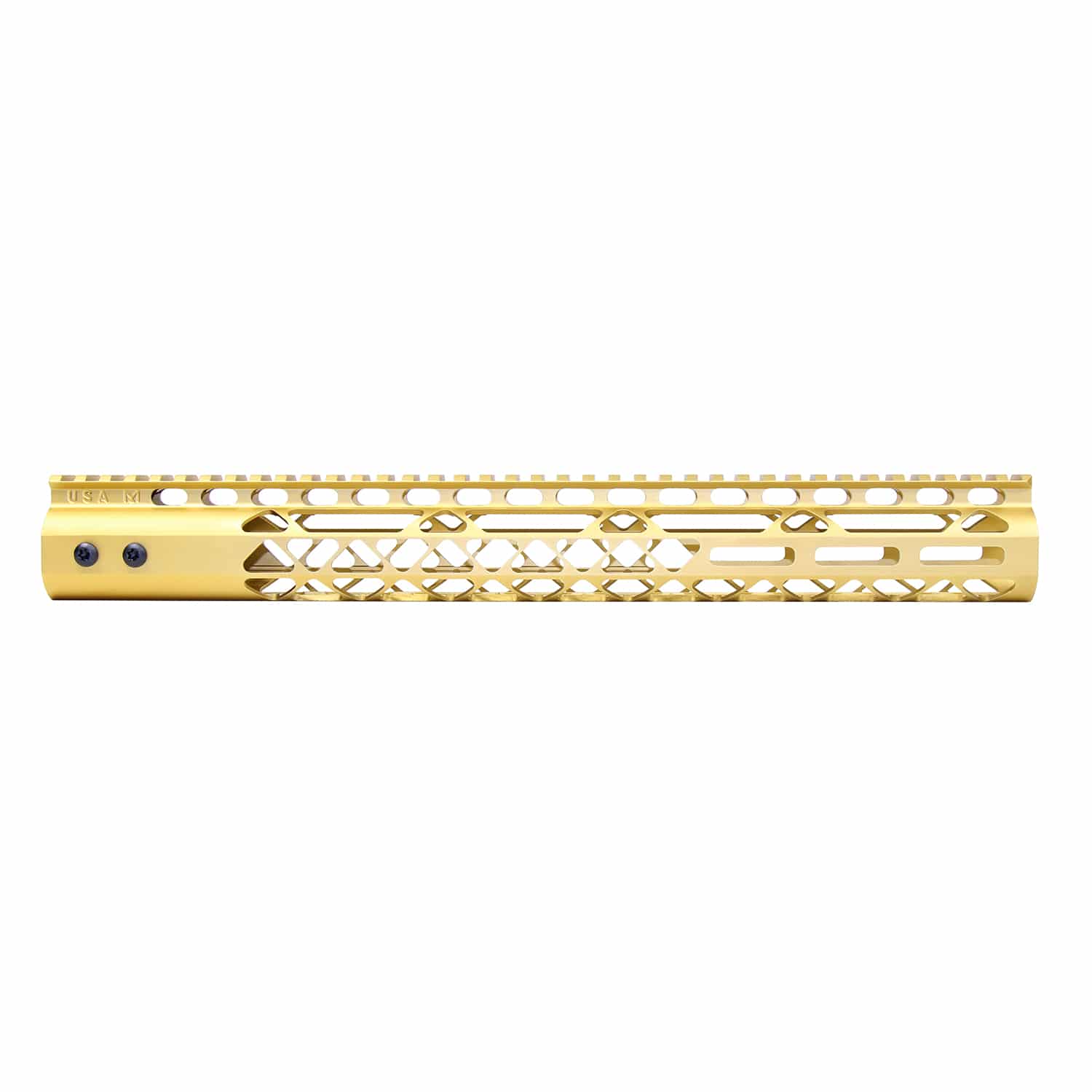 15" Air Lite Series M-LOK Free Floating Handguard With Monolithic Top Rail (Anodized Gold)
