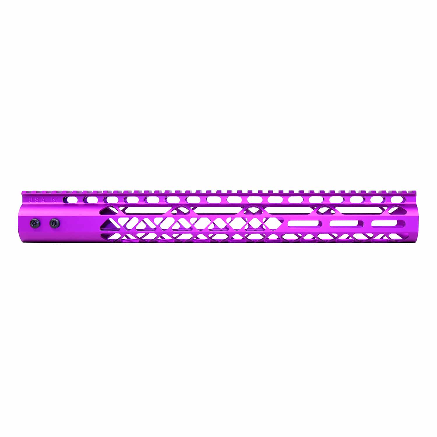15" Air Lite Series M-LOK Free Floating Handguard With Monolithic Top Rail (Anodized Purple)