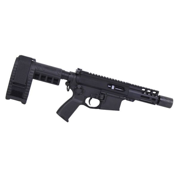 4" AIR-LOK Series M-LOK Compression Free Floating Handguard With Monolithic Top Rail (Anodized Black)