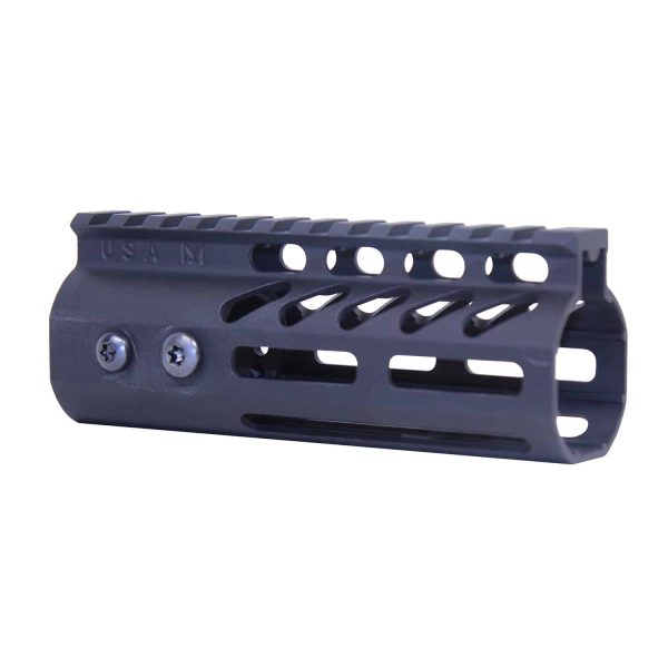 5" Ultra Lightweight Thin M-LOK Free Floating Handguard With Monolithic Top Rail (Anodized Black)