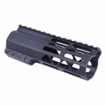6" AIR-LOK Series M-LOK Compression Free Floating Handguard With Monolithic Top Rail (Anodized Black)