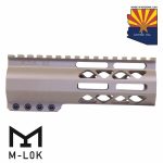 6" AIR-LOK Series M-LOK Compression Free Floating Handguard With Monolithic Top Rail (Flat Dark Earth)