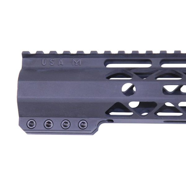 7" AIR-LOK Series M-LOK Compression Free Floating Handguard With Monolithic Top Rail (Anodized Black)
