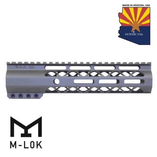 9" AIR-LOK Series M-LOK Compression Free Floating Handguard With Monolithic Top Rail (OD Green)