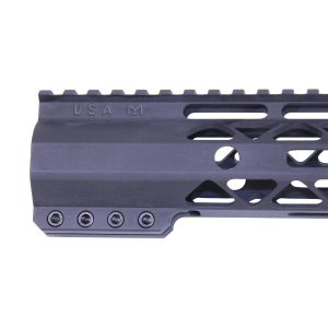 9" AIR-LOK Series M-LOK Compression Free Floating Handguard With Monolithic Top Rail (Gen 2) (Anodized Black)