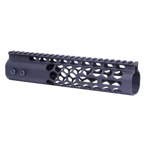9" Air Lite Series 'Honeycomb' M-LOK Free Floating Handguard With Monolithic Top Rail (Anodized Black)