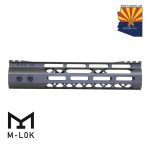 9" Mod Lite Skeletonized Series M-LOK Free Floating Handguard With Monolithic Top Rail (OD Green)