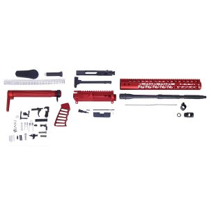 AR-15 5.56 Cal Complete Airlite Series Rifle Kit (No Lower) (Anodized Red)