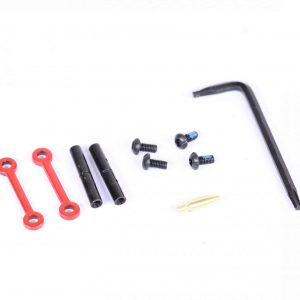 AR-15 Complete Anti-Rotation Trigger/Hammer Pin Set (Cerakote Red)