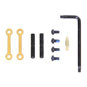 AR-15 Complete Anti-Rotation Trigger/Hammer Pin Set (Anodized Gold)