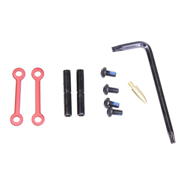 AR-15 Complete Anti-Rotation Trigger/Hammer Pin Set (Anodized Red)