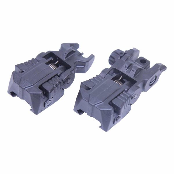 AR-15 Tactical Polymer Spring Assisted Folding Sights