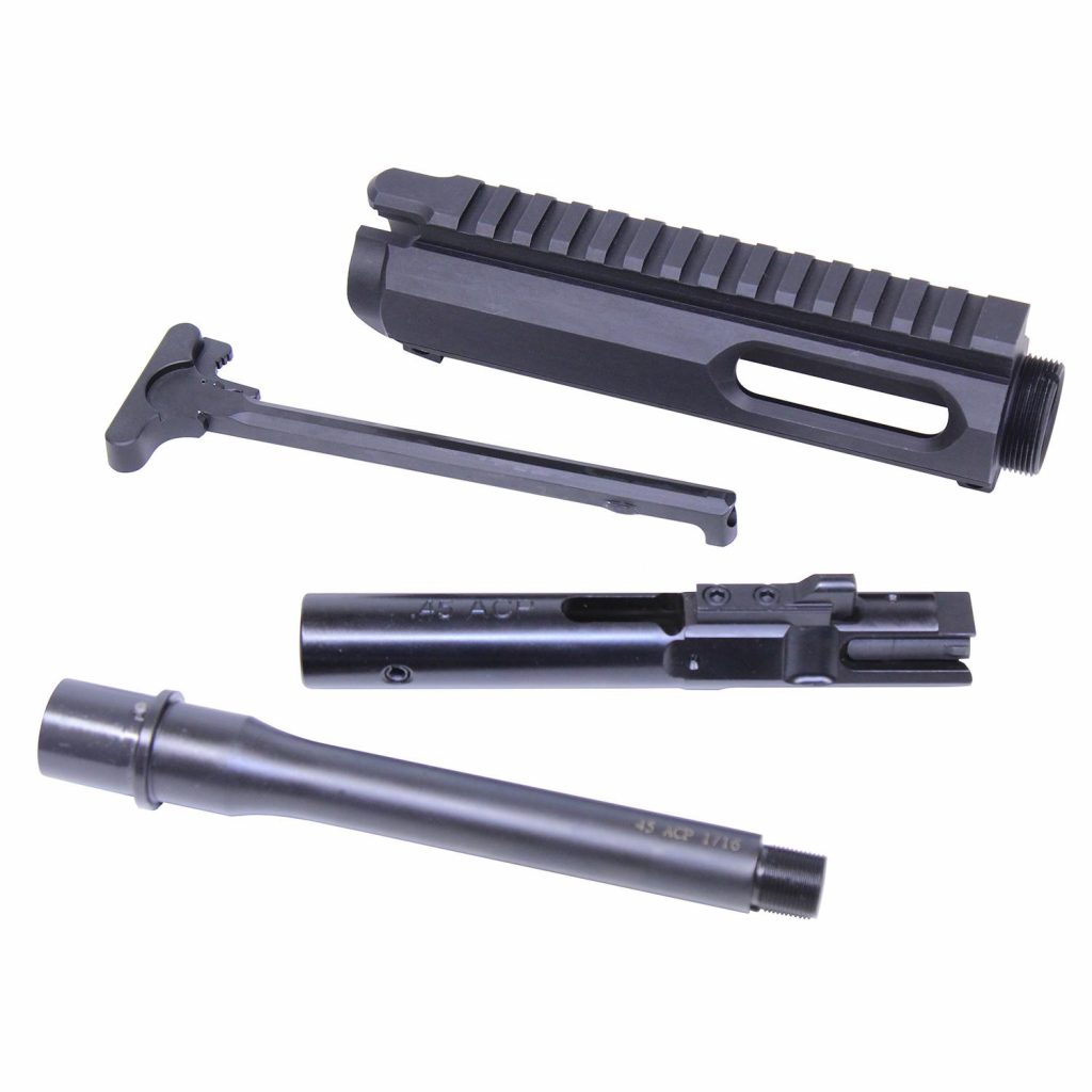 AR-15 . ACP Cal Complete Upper Receiver Combo Kit W/ 7.5" Barrel 45