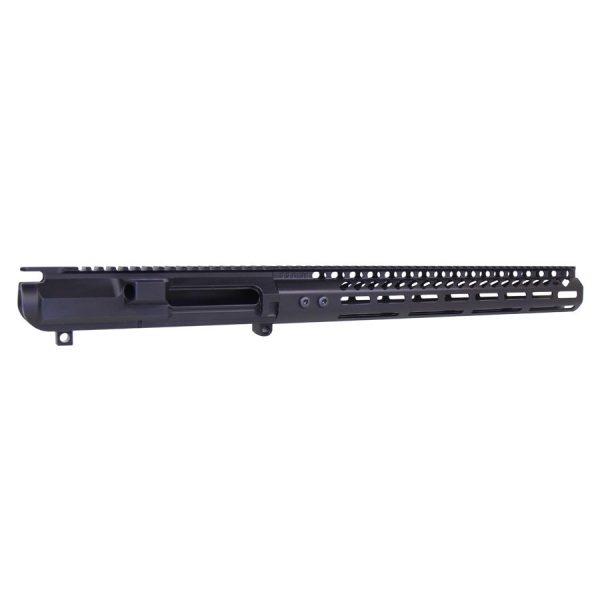 AR .308 Cal Stripped Billet Upper Receiver & 15" Ultralight Series M-LOK Handguard Combo Set (Anodized Black)