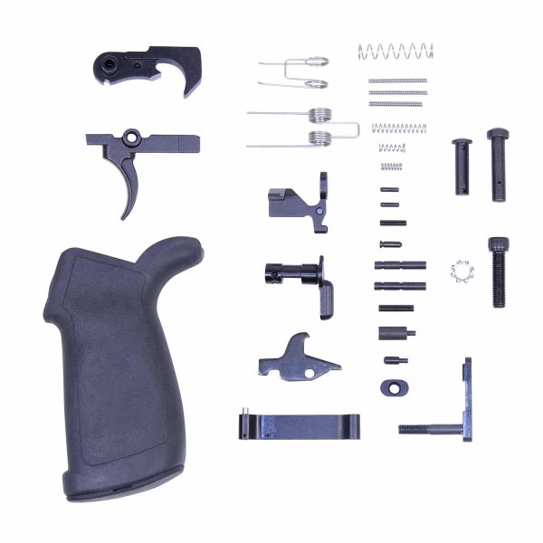 AR-15 Complete Lower Parts Kit With Ergonomic Polymer Pistol Grip