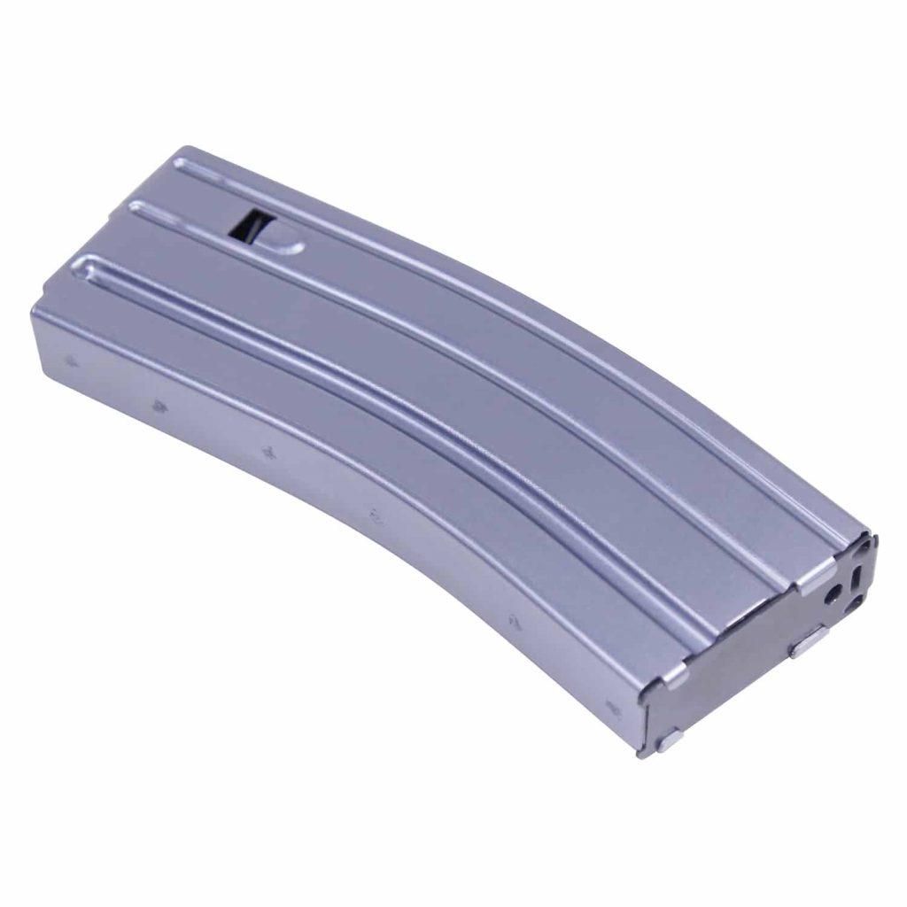 AR 5.56 Cal Aluminum 30 Rnd Mag With Anti-Tilt Follower (Anodized Grey)