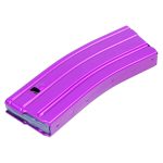 AR 5.56 Cal Aluminum 30 Rnd Mag With Anti-Tilt Follower (Anodized Purple)