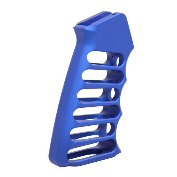 Ultralight Series Skeletonized Aluminum Pistol Grip (Anodized Blue)