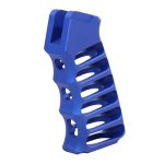 Ultralight Series Skeletonized Aluminum Pistol Grip (Anodized Blue)