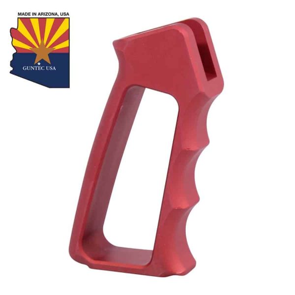 Ultralight Series Skeletonized Aluminum Pistol Grip (Gen 2) (Anodized Red)