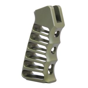 Ultralight Series Skeletonized Aluminum Pistol Grip (Anodized Green)