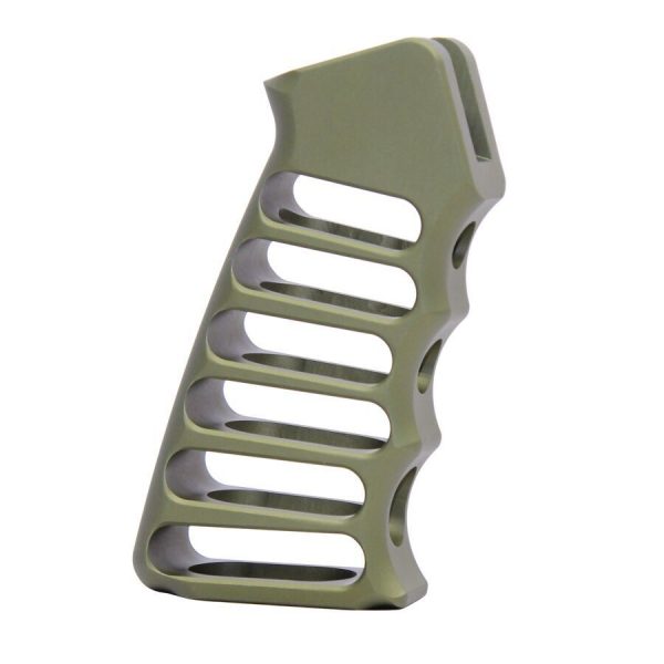 Ultralight Series Skeletonized Aluminum Pistol Grip (Anodized Green)