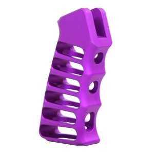 Ultralight Series Skeletonized Aluminum Pistol Grip (Anodized Purple)