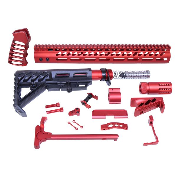AR-15 Ultimate Rifle Kit (Anodized Red)