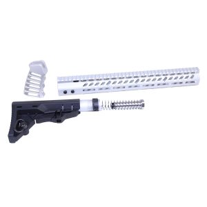AR-15 Ultralight Series Complete Furniture Set (Anodized Clear)