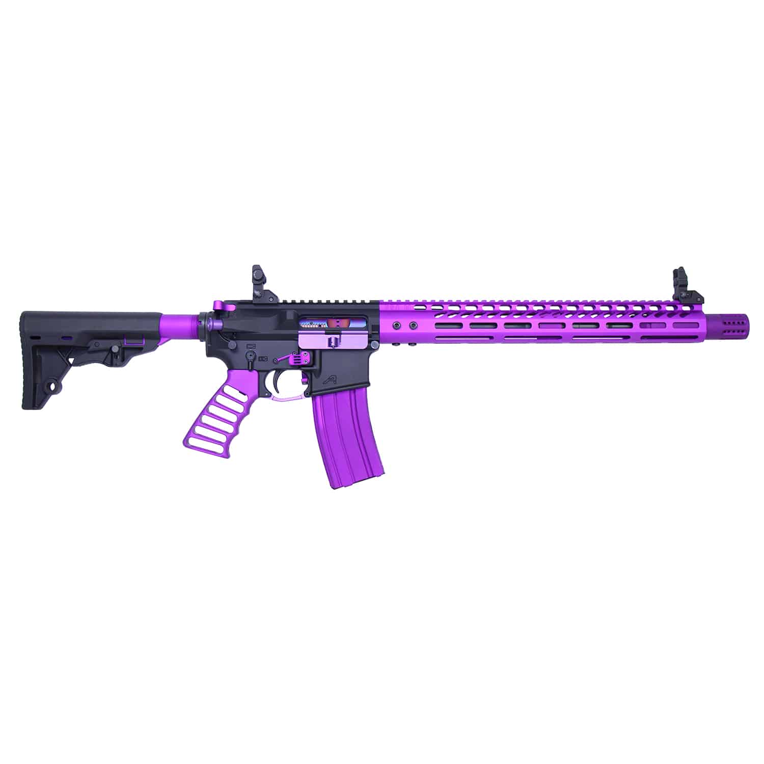 AR-15 Ultralight Series Complete Furniture Set (Anodized Purple)