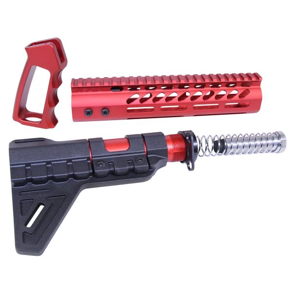 AR-15 Ultra Pistol Furniture Set (Anodized Red)