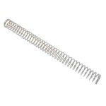 AR-15 A2 rifle chrome spring, precision-made for moderate compression, stainless steel finish.