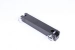 Guntec USA dual AR 5.56/.308 cal upper receiver aluminum vise block on white background.