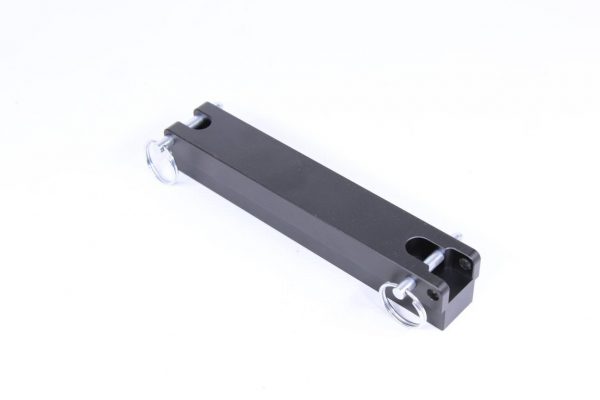 Guntec USA dual AR 5.56/.308 cal upper receiver aluminum vise block on white background.