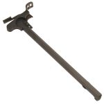 AR-10/LR-308 charging handle with ambidextrous latch and textured grips, matte black finish.