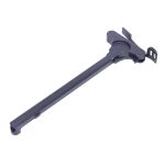 AR-15 ambidextrous charging handle latch for improved control and accessibility.