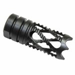 Guntec USA AR-10 Gen 2 Spiral Flash Hider in matte black.