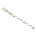 AR-10 Rifle Recoil Spring Assembly with Silver Coil and Gold Guide Rod.