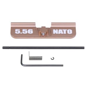 Bronze AR-15 5.56 NATO Gen 3 Dust Cover Kit with Tools and Parts.