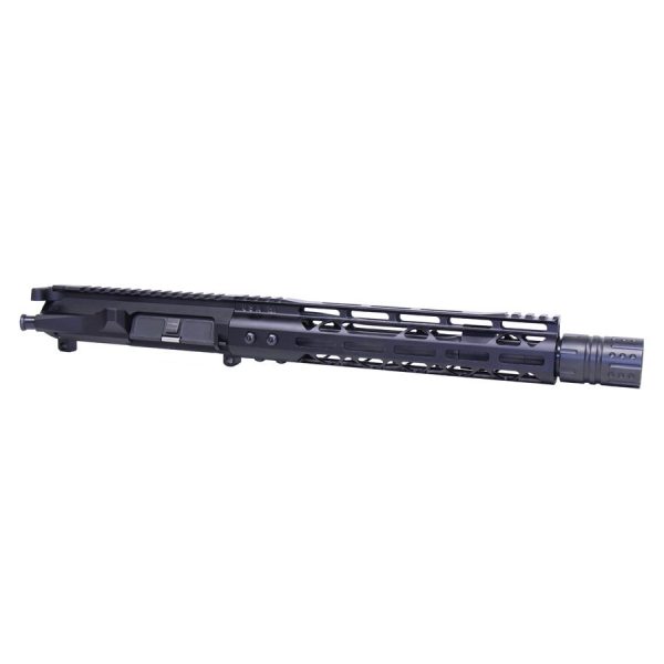 AR-15 5.56 complete upper kit with extended M-LOK handguard and Hell Fire muzzle device.