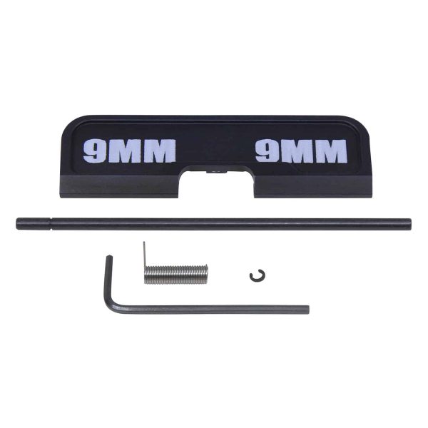 AR-15 Ejection Port Dust Cover Assembly, 9MM, Anodized Black.