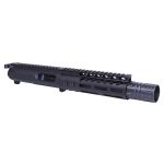 AR-15 9mm upper receiver kit with Hell Fire muzzle and M-LOK handguard.