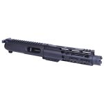 Guntec USA AR-15 9mm Upper Kit with 7 AIR-LOK Handguard and Mini Trident Flash Can.