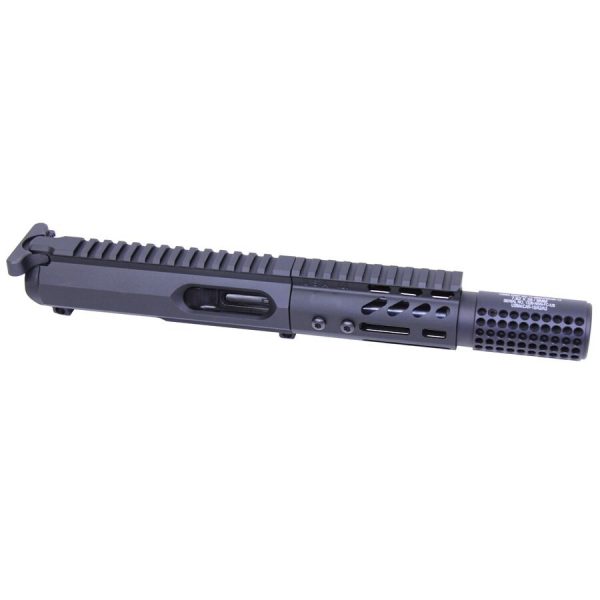 Guntec USA AR-15 9mm complete upper kit with 4 M-LOK handguard and integrated suppressor.