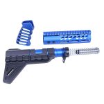 AR-15 Pistol Set with Blue Anodized Micro Breach Brace.