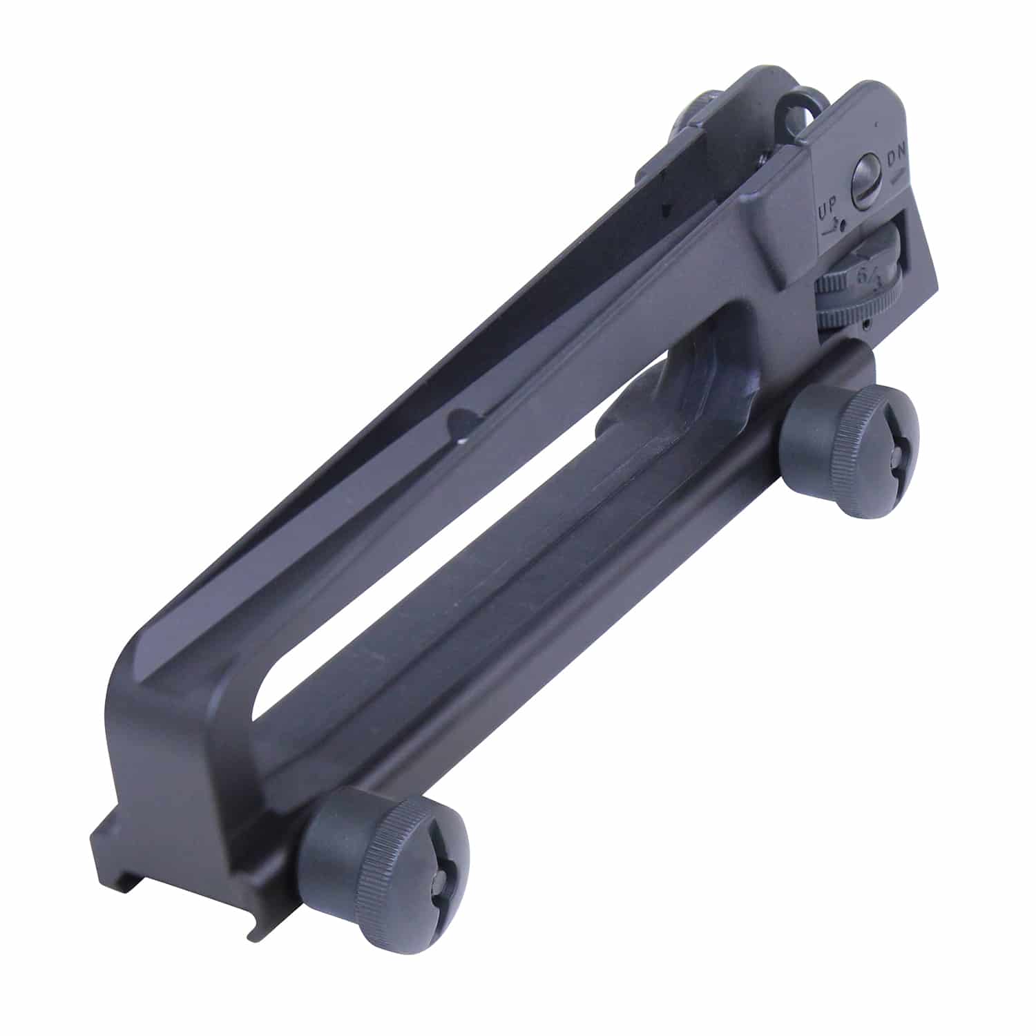 Carry Handle Mount With Flip-Up Rear Sight & QD Mount – Black Aluminum Alloy